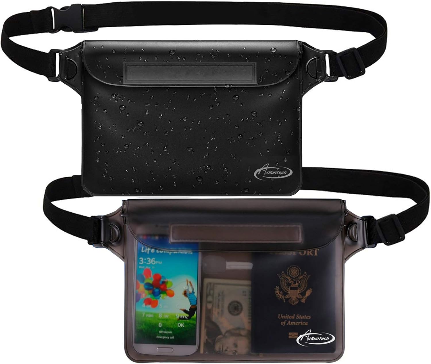 AiRunTech Waterproof Fanny Pack Phone Pouch Dry Bag