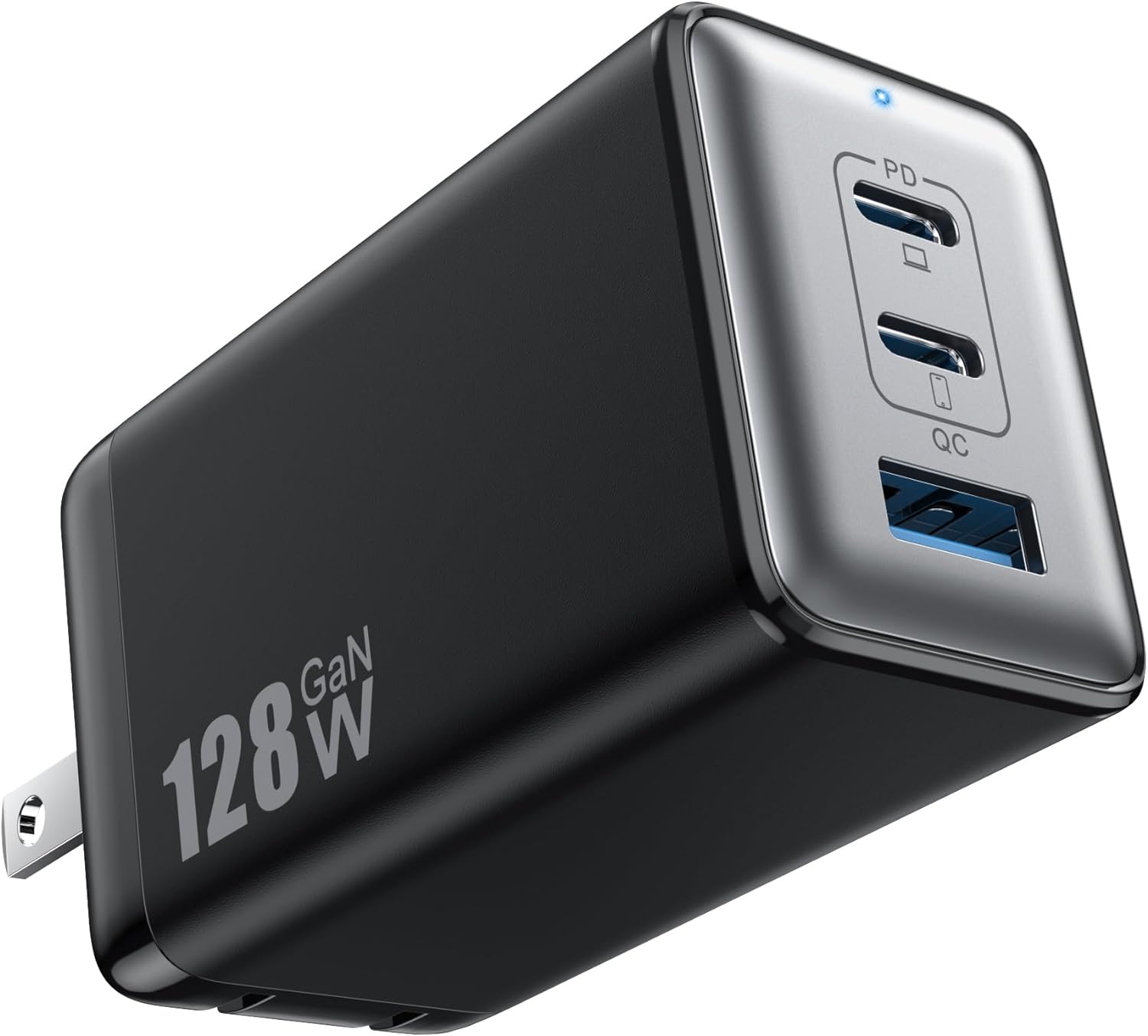 128W 3-Port GaN USB-C Wall Charger